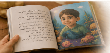 كتاب بطل ستوريز المطبوع مفتوح بالصفحات الحقيقية