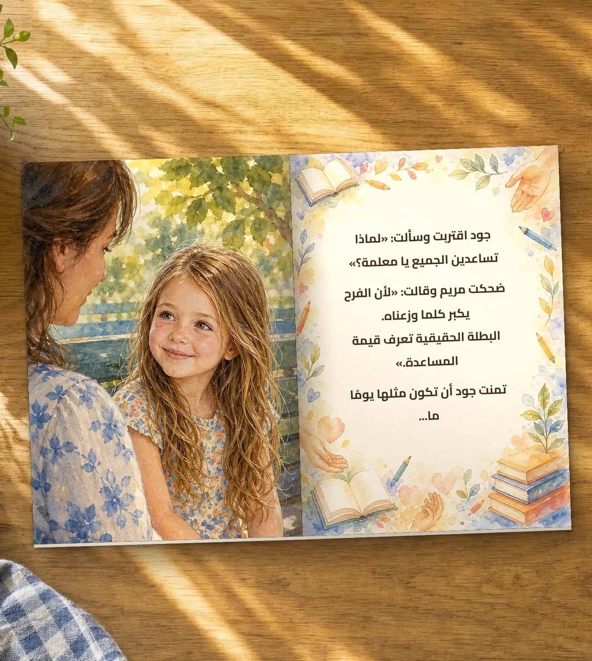 A page of the story