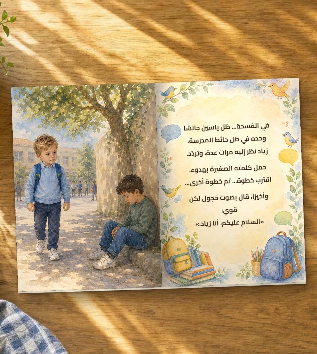 A page of the story