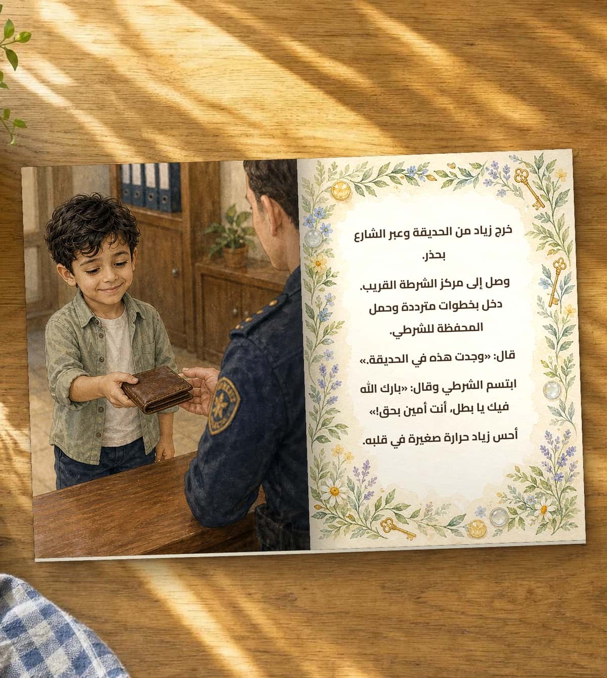 A page of the story