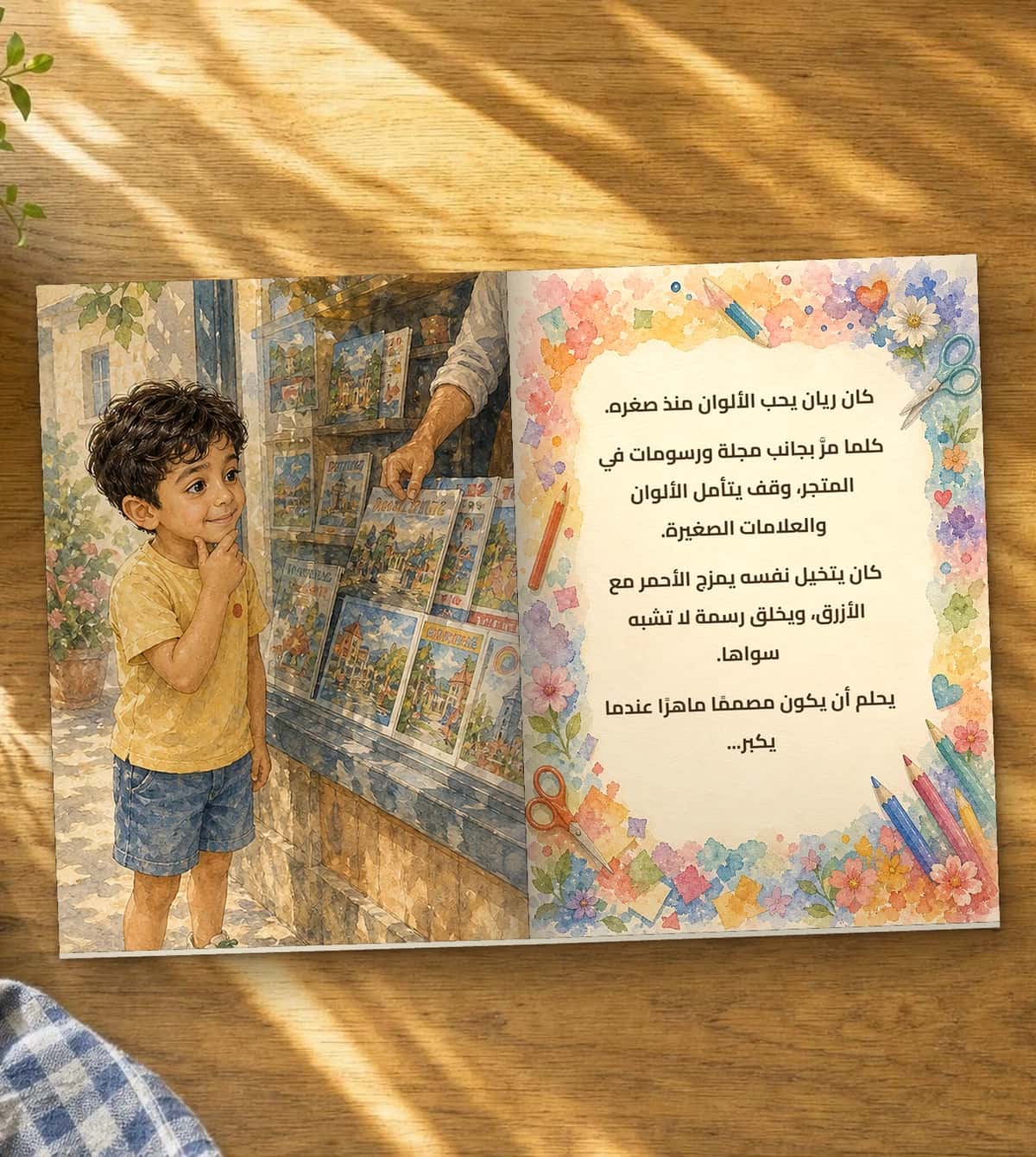 A page of the story