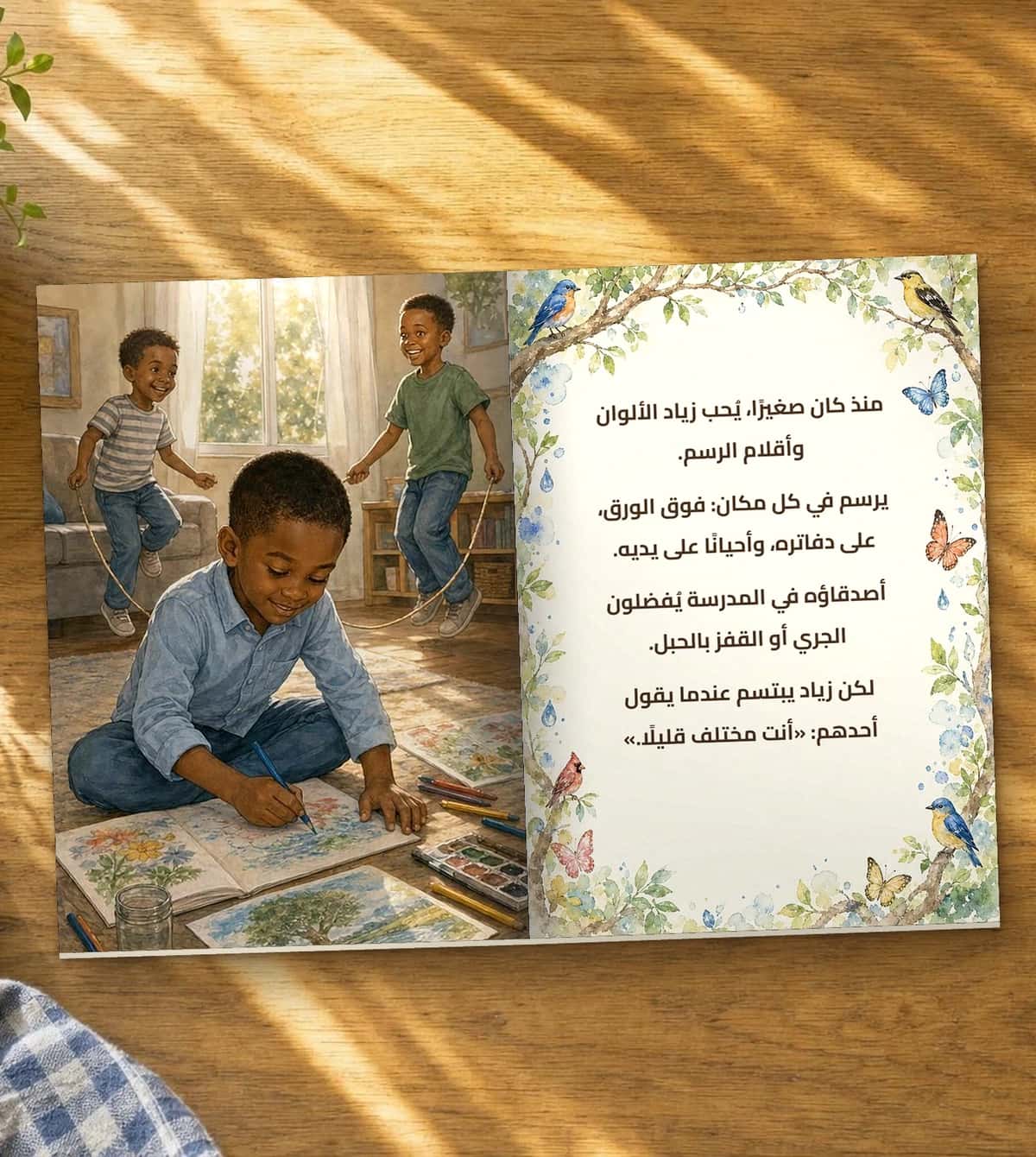 A page of the story