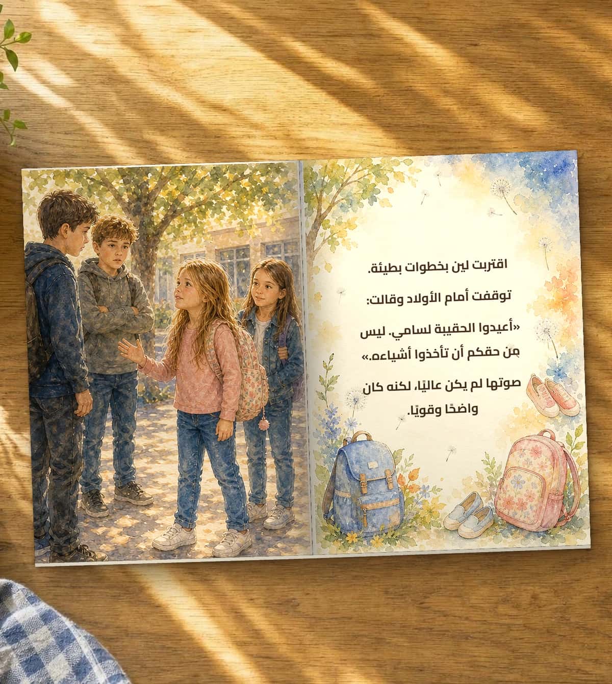 A page of the story